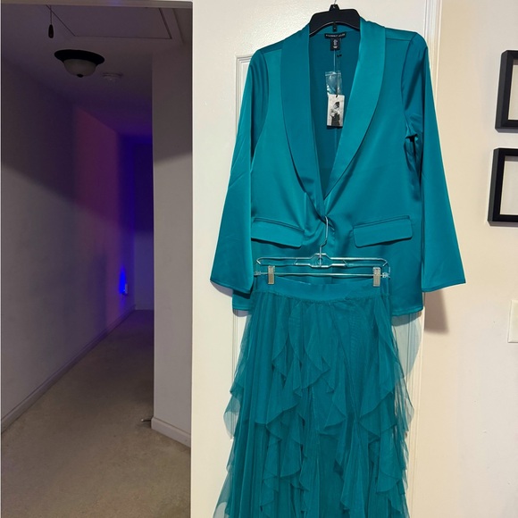 Sincerly Jules Jackets & Blazers - Size 12 blazer (color) Teal
Size 12 tutu skirt (color) Teal